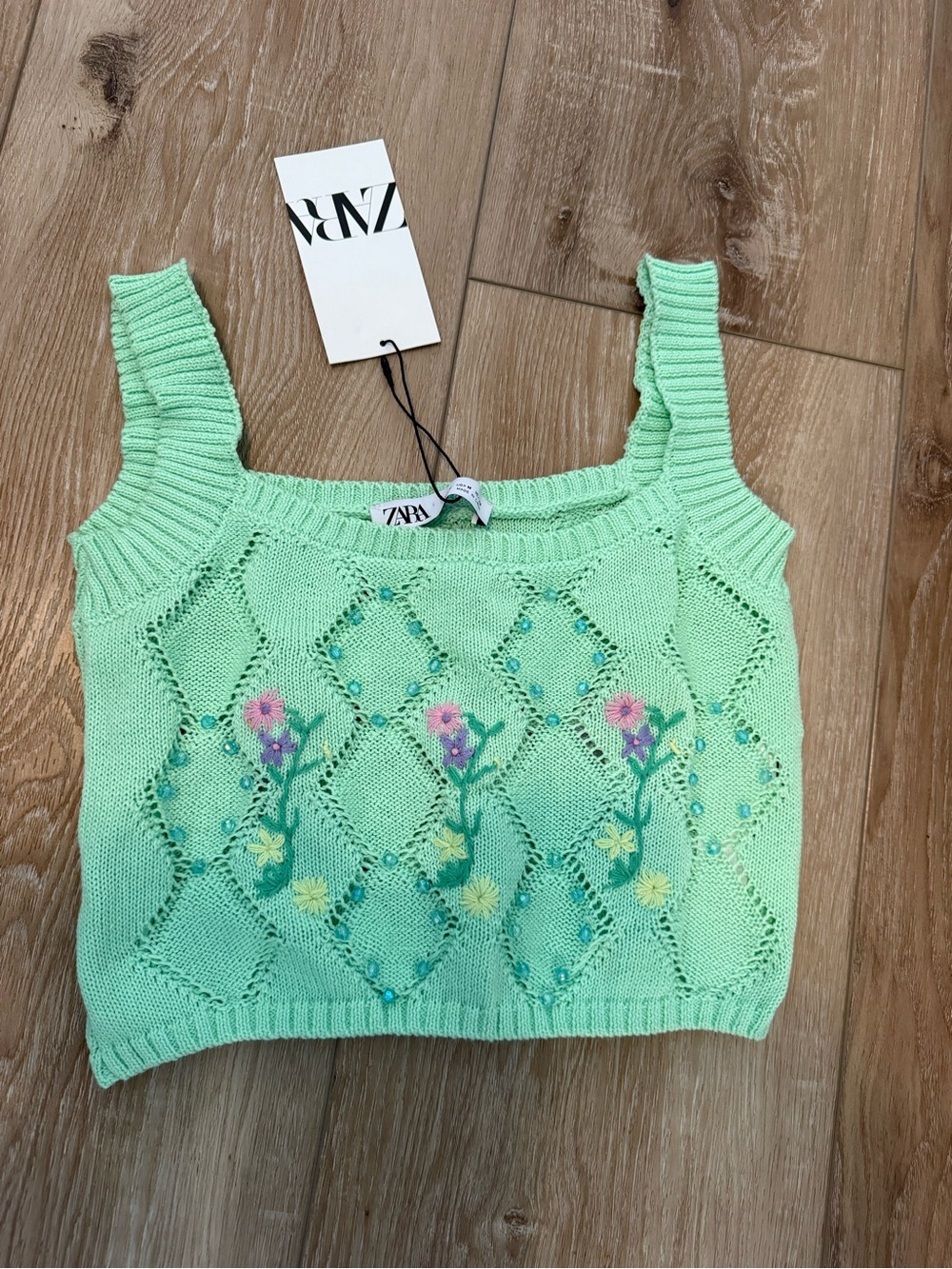 Zara knit crop top